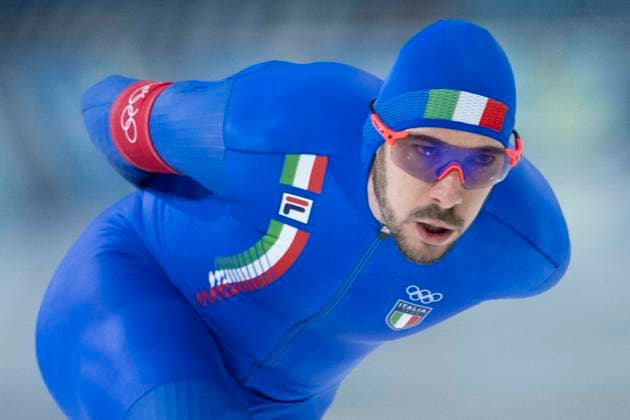 13th February 2026; Milan, Italy, 2026 Winter Olympic Games, Olympische Spiele, Olympia, OS Day Eight; Speed & x200b;& x200b;Skating Men s 10,000m Davide Ghiotto of Team Italy  BestxImages Content restricted for UK based newspaper