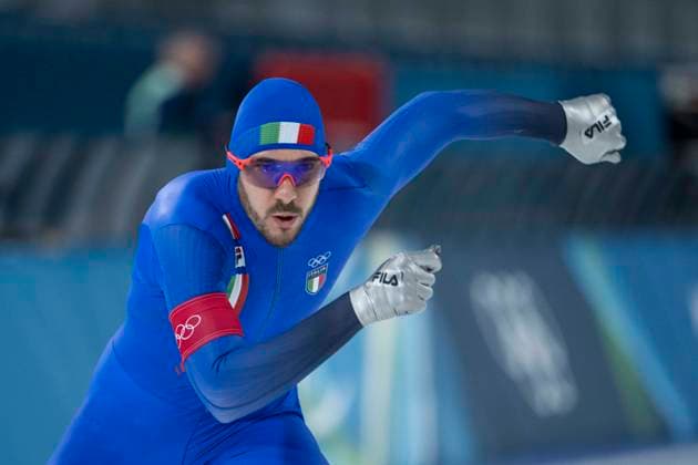 13th February 2026; Milan, Italy, 2026 Winter Olympic Games, Olympische Spiele, Olympia, OS Day Eight; Speed & x200b;& x200b;Skating Men s 10,000m Davide Ghiotto of Team Italy  BestxImages Content restricted for UK based newspaper