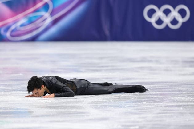 Winter Olympics - Men s Singles Free Skating Donovan Carrillo of Team Mexico competes in the Men s Singles Free Figure skating, Eiskunstlauf event on day seven of the Milano Cortina 2026 Winter Olympic Games, Olympische Spiele, Olympia, OS at Milano Ice Skating Arena on February 13, 2026 in Milan, Italy. Photo by Alexis Jumeau ABACAPRESS.COM Milan Italy  Copyright: xJumeauxAlexis ABACAx
