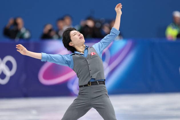 Winter Olympics - Men s Singles Free Skating Kao Miura of Team Japan competes in the Men s Singles Free Figure skating, Eiskunstlauf event on day seven of the Milano Cortina 2026 Winter Olympic Games, Olympische Spiele, Olympia, OS at Milano Ice Skating Arena on February 13, 2026 in Milan, Italy. Photo by Alexis Jumeau ABACAPRESS.COM Milan Italy  Copyright: xJumeauxAlexis ABACAx