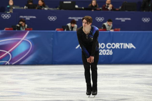 February 13, 2026, Milan, Lombardy, Italy: VLADIMIR SAMOILOV of Poland skates his Free Skating program in the Men Single Skating of the Figure skating, Eiskunstlauf at the Milano Cortina 2026 Winter Olympic Games, Olympische Spiele, Olympia, OS Olympics 2026: Milano Cortina: Figure Skating Men Single Skating  - ZUMAc179 20260213_oly_c179_178 Copyright: xMickaelxChavetx