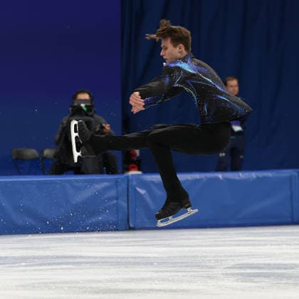 February 13, 2026, Milan, Lombardy, Italy: VLADIMIR SAMOILOV of Poland skates his Free Skating program in the Men Single Skating of the Figure skating, Eiskunstlauf at the Milano Cortina 2026 Winter Olympic Games, Olympische Spiele, Olympia, OS Olympics 2026: Milano Cortina: Figure Skating Men Single Skating  - ZUMAc179 20260213_oly_c179_183 Copyright: xMickaelxChavetx