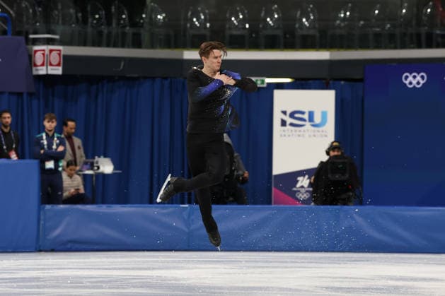 February 13, 2026, Milan, Lombardy, Italy: VLADIMIR SAMOILOV of Poland skates his Free Skating program in the Men Single Skating of the Figure skating, Eiskunstlauf at the Milano Cortina 2026 Winter Olympic Games, Olympische Spiele, Olympia, OS Milan Italy - ZUMAc179 20260213_oly_c179_182 Copyright: xMickaelxChavetx