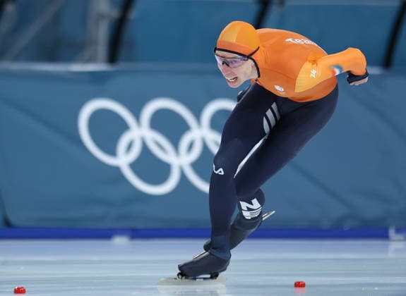 (260213) -- MILAN, Feb. 13, 2026 -- Jorrit Bergsma of the Netherlands competes during the Speed skating, Eisschnelllauf men s 10000m event at the Milan-Cortina 2026 Olympic Winter games, Winterspiele,Spiele, Summer games in Milan, Italy, Feb. 13, 2026. ) (MICO2026)ITALY-MILAN-OLYMPIC WINTER GAMES-SPEED SKATING-MEN S 10000M LixJing 