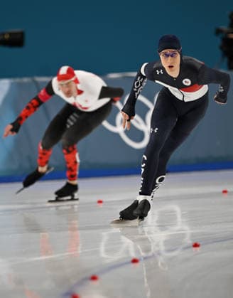 (260213) -- MILAN, Feb. 13, 2026 -- Metodej Jilek (R) of the Czech Republic competes during the Speed skating, Eisschnelllauf men s 10000m event at the Milan-Cortina 2026 Olympic Winter games, Winterspiele,Spiele, Summer games in Milan, Italy, Feb. 13, 2026. ) (MICO2026)ITALY-MILAN-OLYMPIC WINTER GAMES-SPEED SKATING-MEN S 10000M WuxWei 