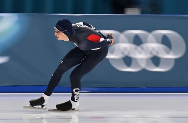 (260213) -- MILAN, Feb. 13, 2026 -- Metodej Jilek of the Czech Republic competes during the Speed skating, Eisschnelllauf men s 10000m event at the Milan-Cortina 2026 Olympic Winter games, Winterspiele,Spiele, Summer games in Milan, Italy, Feb. 13, 2026. ) (MICO2026)ITALY-MILAN-OLYMPIC WINTER GAMES-SPEED SKATING-MEN S 10000M WuxWei 