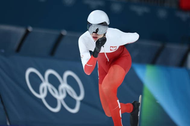 (260213) -- MILAN, Feb. 13, 2026 -- Vladimir Semirunniy of Poland competes during the Speed skating, Eisschnelllauf men s 10000m event at the Milan-Cortina 2026 Olympic Winter games, Winterspiele,Spiele, Summer games in Milan, Italy, Feb. 13, 2026. ) (MICO2026)ITALY-MILAN-OLYMPIC WINTER GAMES-SPEED SKATING-MEN S 10000M LixJing 