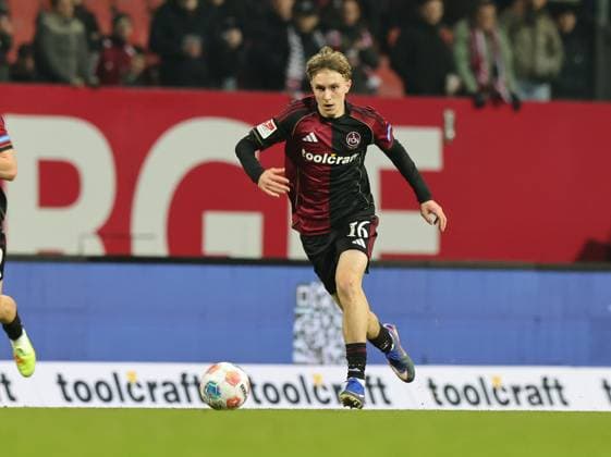 13 02 2026 Soccer Season 2025 2026 2 Soccer Bundesliga 22 Matchday 1 FC Nürnberg FCN Club Karlsruher SC KSC Sportfoto Zink DaMa xdaxmax DFL regulations prohibit any use of photographs as image sequences and or quasi video only for editorial use Marko Soldic 16, 1 FC Nürnberg FCN Freisteller Einzelbild