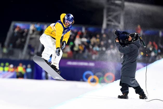 OLYMPICS - Winter Olympic Games, Olympische Spiele, Olympia, OS Milano Cortina 2026 LIVIGNO,ITALY,13.FEB.26 - OLYMPICS, SNOWBOARD - Winter Olympic Games Milano Cortina 2026, Snowboard Halfpipe, men, final. Image shows Valentino Guseli (AUS).  GEPAxpictures xWolfgangxGrebien