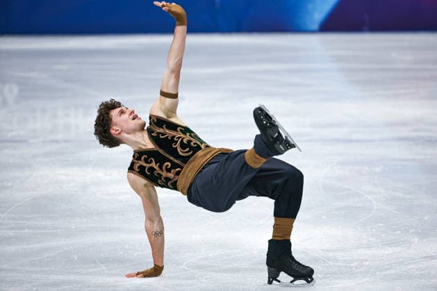 ITALY, MILAN - FEBRUARY 13, 2026: Figure skater Lukas Britschgi of Switzerland performs during the men s free skating event at the 2026 Winter Olympic Games, Olympische Spiele, Olympia, OS at Milano Ice Skating Arena 2026 Winter Olympics: Figure skating, Eiskunstlauf  - ZUMAt113 20260213_zaa_t113_597 Copyright: xMikhailxTereshchenkox
