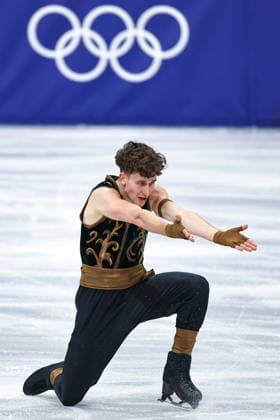 ITALY, MILAN - FEBRUARY 13, 2026: Figure skater Lukas Britschgi of Switzerland performs during the men s free skating event at the 2026 Winter Olympic Games, Olympische Spiele, Olympia, OS at Milano Ice Skating Arena 2026 Winter Olympics: Figure skating, Eiskunstlauf  - ZUMAt113 20260213_zaa_t113_601 Copyright: xMikhailxTereshchenkox