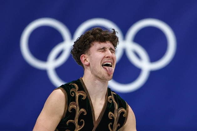 ITALY, MILAN - FEBRUARY 13, 2026: Figure skater Lukas Britschgi of Switzerland performs during the men s free skating event at the 2026 Winter Olympic Games, Olympische Spiele, Olympia, OS at Milano Ice Skating Arena 2026 Winter Olympics: Figure skating, Eiskunstlauf  - ZUMAt113 20260213_zaa_t113_603 Copyright: xMikhailxTereshchenkox