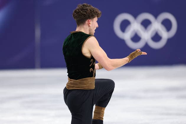 Winter Olympics - Men s Singles Free Skating Lukas Britschgi of Team Switzerland competes in the Men s Singles Free Figure skating, Eiskunstlauf event on day seven of the Milano Cortina 2026 Winter Olympic Games, Olympische Spiele, Olympia, OS at Milano Ice Skating Arena on February 13, 2026 in Milan, Italy. Photo by Alexis Jumeau ABACAPRESS.COM Milan Italy  Copyright: xJumeauxAlexis ABACAx