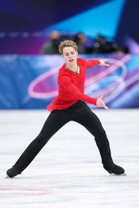 Winter Olympics - Men s Singles Free Skating Aleksandr Selevko of Team Estonia competes in the Men s Singles Free Figure skating, Eiskunstlauf event on day seven of the Milano Cortina 2026 Winter Olympic Games, Olympische Spiele, Olympia, OS at Milano Ice Skating Arena on February 13, 2026 in Milan, Italy. Photo by Alexis Jumeau ABACAPRESS.COM Milan Italy  Copyright: xJumeauxAlexis ABACAx