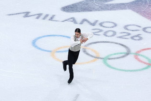 Petr Gumennik (AIN) during the Olympic Winter games, Winterspiele,Spiele, Summer games Milano-Cortina 2026, Figure skating, Eiskunstlauf Men Single Free Skating on February 13, 2026 at Milano Ice Skating Arena in Milan, Italy  Copyright: xFabrizioxCarabelli IPAxSportx xipa-agency.netx xx IPA_71453414 IPA_Agency_IPA71453414
