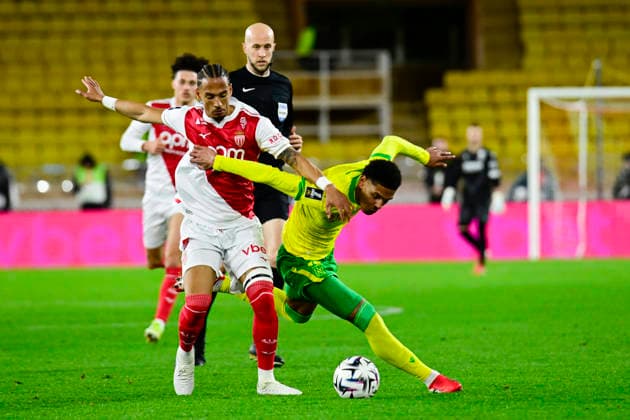 FOOTBALL : AS Monaco VS FC Nantes - Ligue 1 McDonald s - 13 02 2026 Dehmaine Tabibou (FC Nantes) - Ligue 1 McDonald s match between AS Monaco and FC Nantes on February 13, 2026 at the Louis II Stadium in Monaco. MonacoMonaco  Copyright: xWilliamxCannarellax