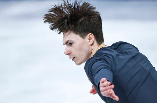 ITALY, MILAN - FEBRUARY 13, 2026: Figure skater Maxim Naumov of the United States performs during the men s free skating event at the 2026 Winter Olympic Games, Olympische Spiele, Olympia, OS at Milano Ice Skating Arena 2026 Winter Olympics: Figure skating, Eiskunstlauf  - ZUMAt113 20260213_zaa_t113_622 Copyright: xMikhailxTereshchenkox