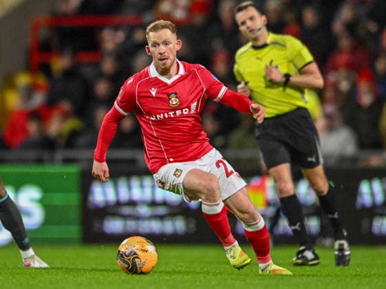 Wrexham v Ipswich Town Emirates FA Cup Lewis O?Brien of Wrexham during the Emirates FA Cup Fourth Round match at the STÅ?K Racecourse, Wrexham 13 02 2026 UK Newspapers OUT Copyright: xKarlxVallantinex FIL-22976-0012