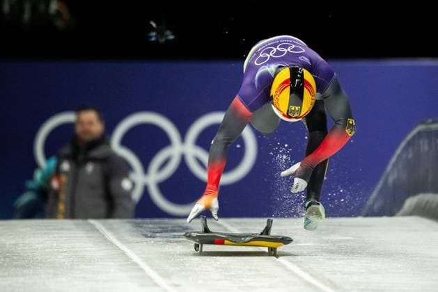 MILANO CORTINA 2026 - OLYMPISCHE WINTERSPIELE - CORTINA D™AMPEZZO - SKELETON HERREN ** NUR FÜR REDAKTIONELLE ZWECKE ** EDITORIAL USE ONLY **<p>13 02 2026-Cortina d™Ampezzo: Olympische Winterspiele Milano Cortina 2026 Skeleton Herren Cortina Sliding Centre Event: Lauf Nr. 2 im Foto: Christopher Grotheer 10 (GER) ( Italien Venetien Cortina d™Ampezzo Copyright: SaschaxFromm *** MILANO CORTINA 2026 OLYMPIC WINTER GAMES CORTINA D™AMPEZZO SKELETON MEN FOR EDITORIAL PURPOSES ONLY p 13 02 2026 Cortina d™Ampezzo Olympic Winter Games Milano Cortina 2026 Skeleton Men Cortina Sliding Centre Event Run No. 2 in photo Christopher Grotheer 10 GER Italy Veneto Cortina d™Ampezzo Copyright SaschaxFromm Copyright: SaschaxFromm doc84k9ekr25og12phf4jdo ,EDITORIAL USE ONLY