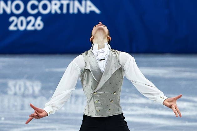 ITALY, MILAN - FEBRUARY 13, 2026: Figure skater Petr Gumennik of Russia performs during the men s free skating event at the 2026 Winter Olympic Games, Olympische Spiele, Olympia, OS at Milano Ice Skating Arena 2026 Winter Olympics: Figure skating, Eiskunstlauf  - ZUMAt113 20260213_zaa_t113_640 Copyright: xMikhailxTereshchenkox