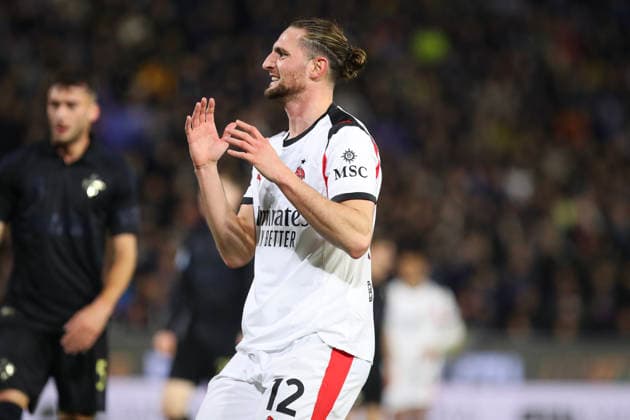Adrien Rabiot of AC Milan looks dejected during the serie A match between SC Pisa Calcio 1909 and AC Milan at Arena Garibaldi - Romeo Anconetani - Cetilar Arena Stadium in Pisa (Italy), February 13, 2026. massimilianoxcarnabuci