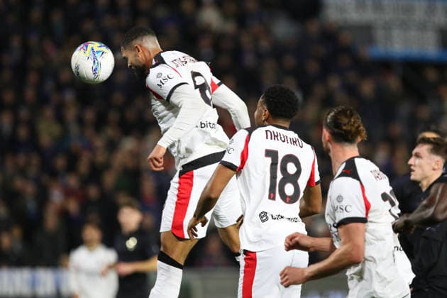 Ruben Loftus-Cheek of AC Milan scores the goal of 0-1 during the serie A match between SC Pisa Calcio 1909 and AC Milan at Arena Garibaldi - Romeo Anconetani - Cetilar Arena Stadium in Pisa (Italy), February 13, 2026. massimilianoxcarnabuci