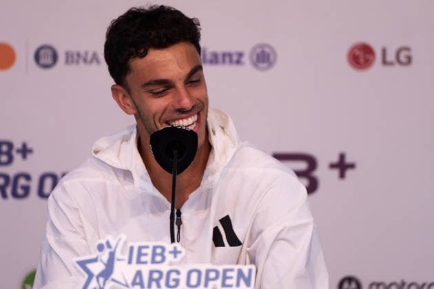 Francisco Cerundolo of Argentina at press conference, PK, Pressekonferenz after his quarter-finals win over Vit Kopriva of Czechia during the Argentina Open at Buenos Aires Lawn Tennis Club on February 13, 2026 in Buenos Aires, Argentina. (Photo by Camilla Stolen, Imago) Buenos Aires Buenos Aires Copyright: xCamillaxStolenx L1108654