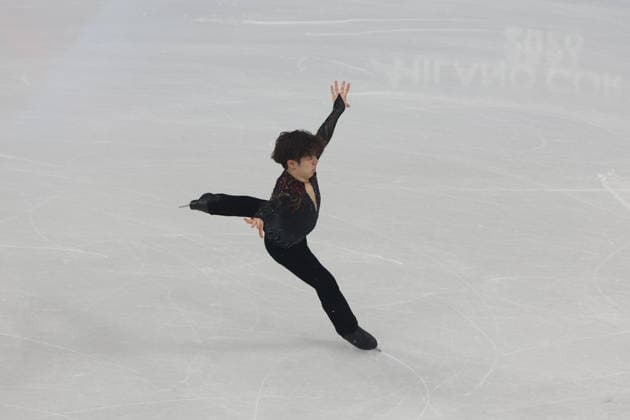 Figure skating, Eiskunstlauf - Milano Cortina 2026 Winter Olympics: Day 7 In Milan, Italy, on February 13, 2026, Sato Shun participates in the Figure Skating Men s Single Skating event on day seven of the Milano Cortina 2026 Winter Olympic Games, Olympische Spiele, Olympia, OS at Milano Speed skating, Eisschnelllauf Stadium. Milano Italy  Copyright: xMattiaxMarteganix originalFilename:martegani-serieami260213_npZMj.jpg