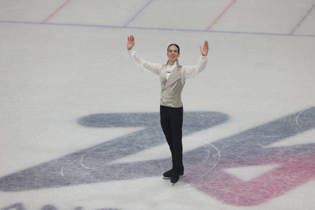 Figure skating, Eiskunstlauf - Milano Cortina 2026 Winter Olympics: Day 7 In Milan, Italy, on February 13, 2026, GUMENNIK Petr participates in Figure Skating Men Single Skating on day seven of the Milano Cortina 2026 Winter Olympic Games, Olympische Spiele, Olympia, OS at Milano Speed skating, Eisschnelllauf Stadium. Milano Italy  Copyright: xMattiaxMarteganix originalFilename:martegani-serieami260213_npW6Q.jpg