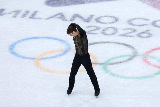 Andrew Torgashev (USA) during the Olympic Winter games, Winterspiele,Spiele, Summer games Milano-Cortina 2026, Figure skating, Eiskunstlauf Men Single Free Skating on February 13, 2026 at Milano Ice Skating Arena in Milan, Italy  Copyright: xFabrizioxCarabelli IPAxSportx xipa-agency.netx xx IPA_71456862 IPA_Agency_IPA71456862
