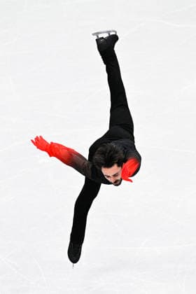 Winter Olympics - Kevin Aymoz At Men s Singles Free Skating Kevin Aymoz of Team France competes in the Men s Singles Free Figure skating, Eiskunstlauf event on day seven of the Milano Cortina 2026 Winter Olympic Games, Olympische Spiele, Olympia, OS at Milano Ice Skating Arena on February 13, 2026 in Milan, Italy. Photo by JMP ABACAPRESS.COM Milan Italy  Copyright: xJMP ABACAx