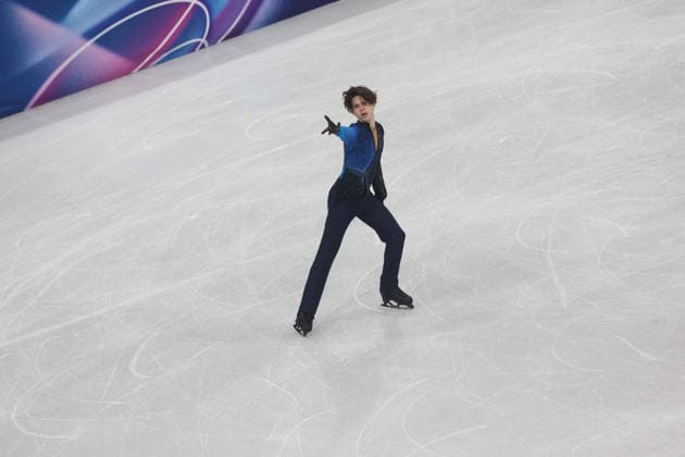 Figure skating, Eiskunstlauf - Milano Cortina 2026 Winter Olympics: Day 7 In Milan, Italy, on February 13, 2026, Shaidorov Mikhail participates in Figure Skating Men s Single Skating on day seven of the Milano Cortina 2026 Winter Olympic Games, Olympische Spiele, Olympia, OS at Milano Ice Skating Arena. Milano Italy  Copyright: xMattiaxMarteganix originalFilename:martegani-serieami260213_np2gF.jpg