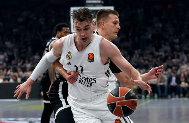 Partizan v Real Madrid, Euroleague, season 2025 2026, round 28 Belgrade, Serbia. 13th Feb, 2026. Real Madrid s Mario Hezonja during Euroleague basketball match between Partizan and Real Madrid on February 13. 2026. in Belgrade, Serbia. Belgrade Serbia Copyright: xPedjaxMilosavljevic STARSPORTx