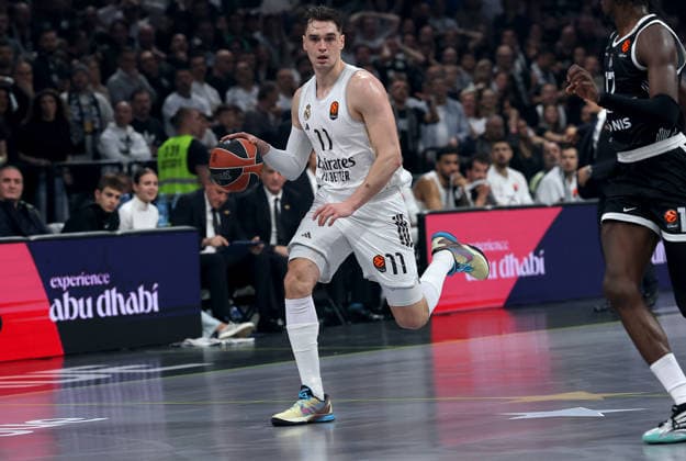 Partizan v Real Madrid, Euroleague, season 2025 2026, round 28 Belgrade, Serbia. 13th Feb, 2026. Real Madrid s Mario Hezonja during Euroleague basketball match between Partizan and Real Madrid on February 13. 2026. in Belgrade, Serbia. Belgrade Serbia Copyright: xPedjaxMilosavljevic STARSPORTx