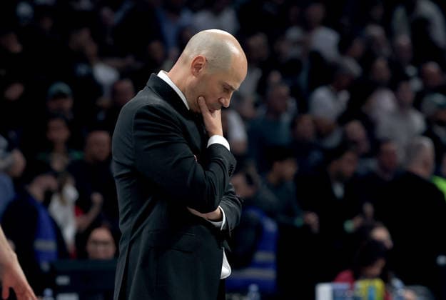 Partizan v Real Madrid, Euroleague, season 2025 2026, round 28 Belgrade, Serbia. 13th Feb, 2026. Partizan s head coach Joan Penarroya during Euroleague basketball match between Partizan and Real Madrid on February 13. 2026. in Belgrade, Serbia. Belgrade Serbia Copyright: xPedjaxMilosavljevic STARSPORTx