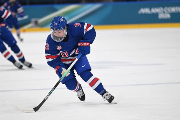 BARNES Cayla (USA) during Women s Ice hockey, Eishockey - USA vs Italia, Olympic Winter games, Winterspiele,Spiele, Summer games Milano-Cortina 2026 in Milano, Italy, February 13 2026  Copyright: xFilippoxTomasi IPAxSportx xipa-agency.netx xx IPA_71458154 IPA_Agency_IPA71458154
