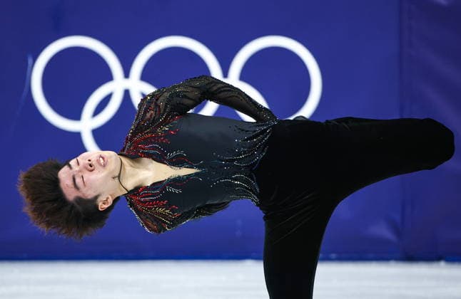 ITALY, MILAN - FEBRUARY 13, 2026: Figure skater Shun Sato of Japan performs during the men s free skating event at the 2026 Winter Olympic Games, Olympische Spiele, Olympia, OS at Milano Ice Skating Arena. Mikhail Tereshchenko TASS  88659744