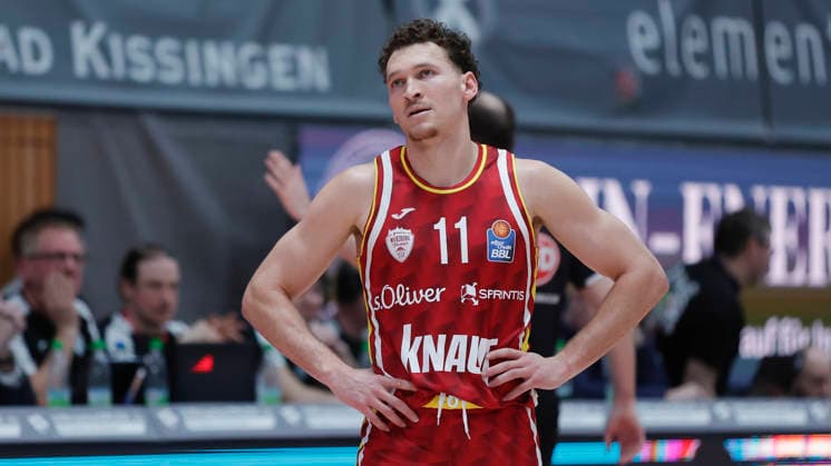 In the picture disappointment at Brae Ivey Wuerzburg Baskets, 11 13 02 2026, Fitness First Wuerzburg Baskets vs MLP Academics Heidelberg, easyCredit BBL, Matchday 20, Germany, 97072, tectake Arena Wuerzburg, Copyright: HMBxMedia xJulienxBecker
