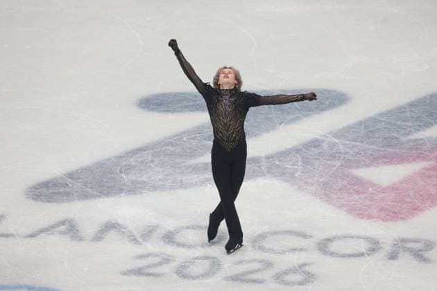 Figure skating, Eiskunstlauf - Milano Cortina 2026 Winter Olympics: Day 7 Ilia Malinin participates in Figure Skating Men s Single Skating on day seven of the Milano Cortina 2026 Winter Olympic Games, Olympische Spiele, Olympia, OS at Milano Ice Skating Arena in Milan, Italy, on February 13, 2026. Milano Italy  Copyright: xMattiaxMarteganix originalFilename:martegani-serieami260213_npzQo.jpg