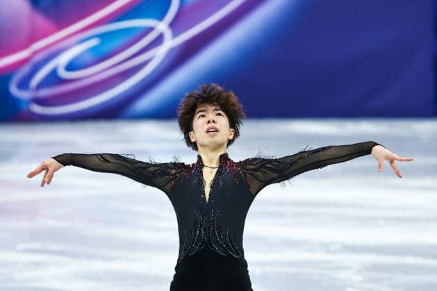 ITALY, MILAN - FEBRUARY 13, 2026: Figure skater Shun Sato of Japan performs during the men s free skating event at the 2026 Winter Olympic Games, Olympische Spiele, Olympia, OS at Milano Ice Skating Arena 2026 Winter Olympics: Figure skating, Eiskunstlauf  - ZUMAt113 20260213_zaa_t113_663 Copyright: xMikhailxTereshchenkox