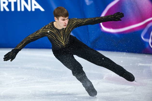 ITALY, MILAN - FEBRUARY 13, 2026: Figure skater Andrew Torgashev of the United States performs during the men s free skating event at the 2026 Winter Olympic Games, Olympische Spiele, Olympia, OS at Milano Ice Skating Arena 2026 Winter Olympics: Figure skating, Eiskunstlauf  - ZUMAt113 20260213_zaa_t113_664 Copyright: xMikhailxTereshchenkox