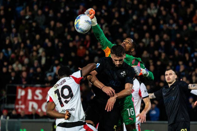February 13, 2026, Pisa, ITALIA: A moment during the Italian Serie A soccer match Pisa SC vs AC Milan at Arena Garibaldi stadium in Pisa, Italy, 13 February 2026. ANSA ENRICO MATTIA DEL PUNTA Serie A: Pisa SC Vs AC Milan  - ZUMAa110 20260213_zaf_a110_097 Copyright: xEnricoxMattiaxDelxPuntax