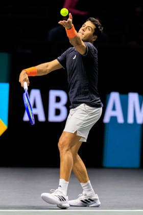 2026-02-13 ABN AMRO Open ROTTERDAM, NETHERLANDS - FEBRUARY 13: Jaume Munar of Spain during the ABN AMRO Open at Ahoy on February 13, 2026 in Rotterdam, Netherlands. Rotterdam Ahoy Netherlands Content not available for redistribution in The Netherlands directly or indirectly through any third parties. Copyright: xMarcelxvanxPlateringenx