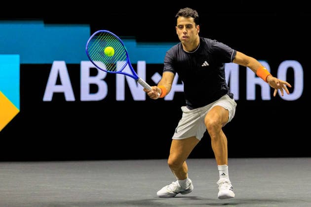 2026-02-13 ABN AMRO Open ROTTERDAM, NETHERLANDS - FEBRUARY 13: Jaume Munar of Spain during the ABN AMRO Open at Ahoy on February 13, 2026 in Rotterdam, Netherlands. Rotterdam Ahoy Netherlands Content not available for redistribution in The Netherlands directly or indirectly through any third parties. Copyright: xMarcelxvanxPlateringenx