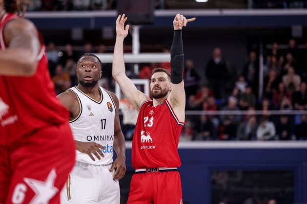 Marko Guduric EA7 Emporio Armani Olimpia Milano - Dubai Basketball EuroLeague 2025 2026 Milano, 13 02 2026 Foto AlessiaDoniselli Ciamillo-Castoria  Copyright: xAlessiaxDonisellix