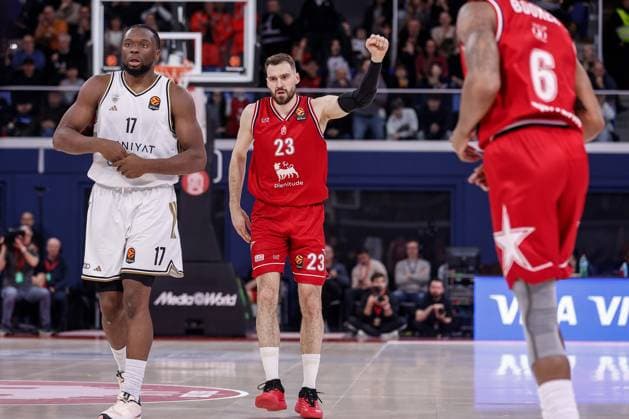 Marko Guduric EA7 Emporio Armani Olimpia Milano - Dubai Basketball EuroLeague 2025 2026 Milano, 13 02 2026 Foto AlessiaDoniselli Ciamillo-Castoria  Copyright: xAlessiaxDonisellix