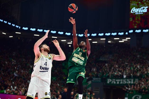 EuroLeague Basketball, Panathinaikos AKTOR Athens vs Fenerbahce Beko Istanbul - Jerian Grant, 22 of Panathinaikos AKTOR Athens in action during the Euroleague regular season basketball match between Panathinaikos AKTOR Athens and Fenerbahce Beko Istanbul at Telekom Center Athens on February 13, 2026 in Athens, Greece. ATHENS Greece Copyright: xOnexInchxProductionsx 6850993