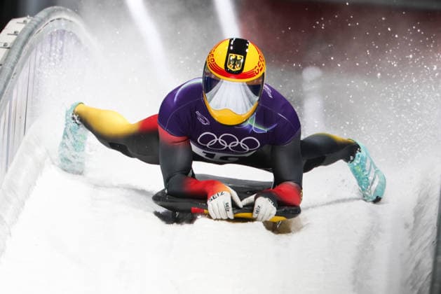 Milano Cortina 2026 - XXV Olympic Winter games, Winterspiele,Spiele, Summer games Cortina D Ampezzo - Italy Friday , February 13 , 2023 Skeleton - Men s GROTHEER Christopher (GER)  Copyright: xLucianoxMariaxBisi IPAxSportx xipa-agency.netx xx IPA_71465207 IPA_Agency_IPA71465207