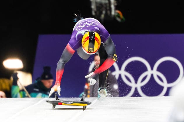 Milano Cortina 2026 - XXV Olympic Winter games, Winterspiele,Spiele, Summer games Cortina D Ampezzo - Italy Friday , February 13 , 2023 Skeleton - Men s GROTHEER Christopher  Copyright: xLucianoxMariaxBisi IPAxSportx xipa-agency.netx xx IPA_71465409 IPA_Agency_IPA71465409