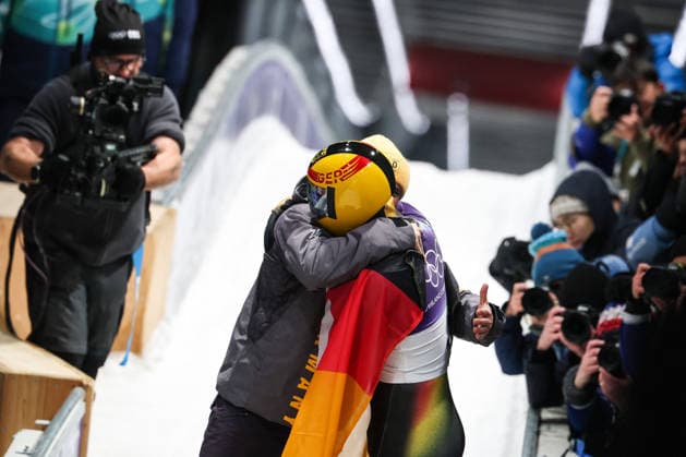 GIOCHI OLIMPICI - Olimpiadi Invernali Milano-Cortina 2026 - Skeleton Men Milano Cortina 2026 - XXV Olympic Winter games, Winterspiele,Spiele, Summer games Cortina D Ampezzo - Italy Friday , February 13 , 2023 Skeleton - Men s JUNGK Axel (GER) Cortina D Ampezzo Italy  Copyright: xIPAxSport ABACAx